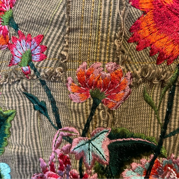 Paparazzi Floral Embroidered Blazer Where There Is Love Boho Blazer XL - Picture 10 of 14